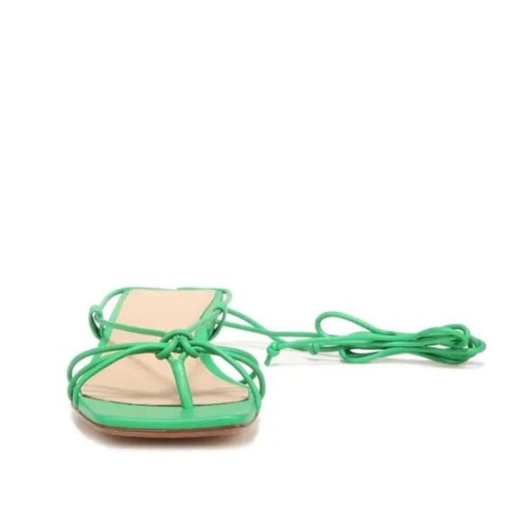 Veronica Beard Foley Ankle Tie Sandal Jungle Green NEW - Size: 8 - Picture 8 of 12